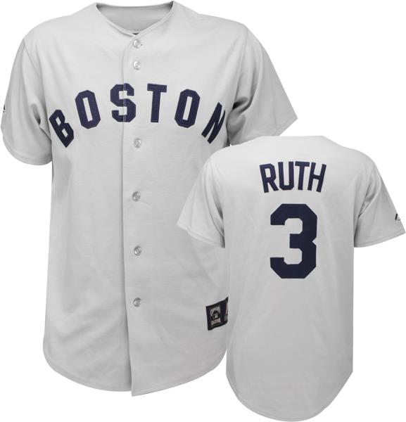 Babe Ruth Boston Red Sox Cooperstown Throwback Jersey