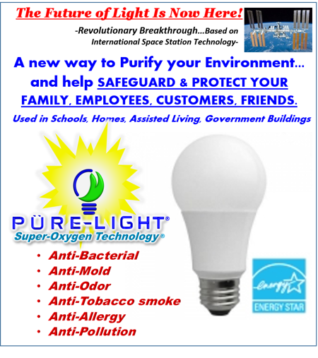 Pure-Light® Super-Oxygen® LED Anti-Virus Technology