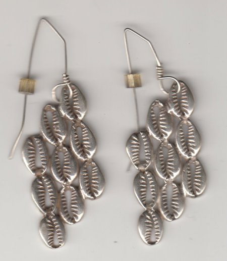 Sterling Silver "Cowrie Shell " Earrings #2