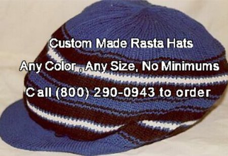 Custom Rasta Hat (Design your Own)