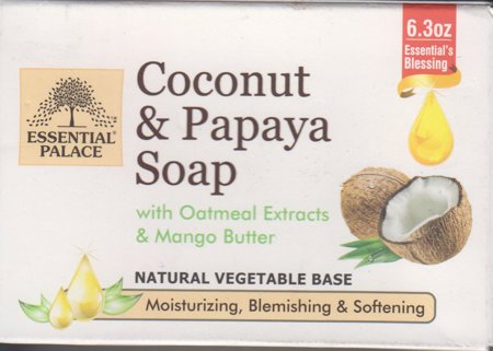 Coconut And Papaya Soap with Oatmeal Extracts & Mango Butter