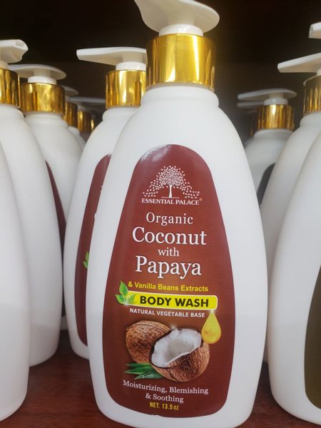 Organic Coconut & Papaya Body Wash with Vanilla Beans Extracts