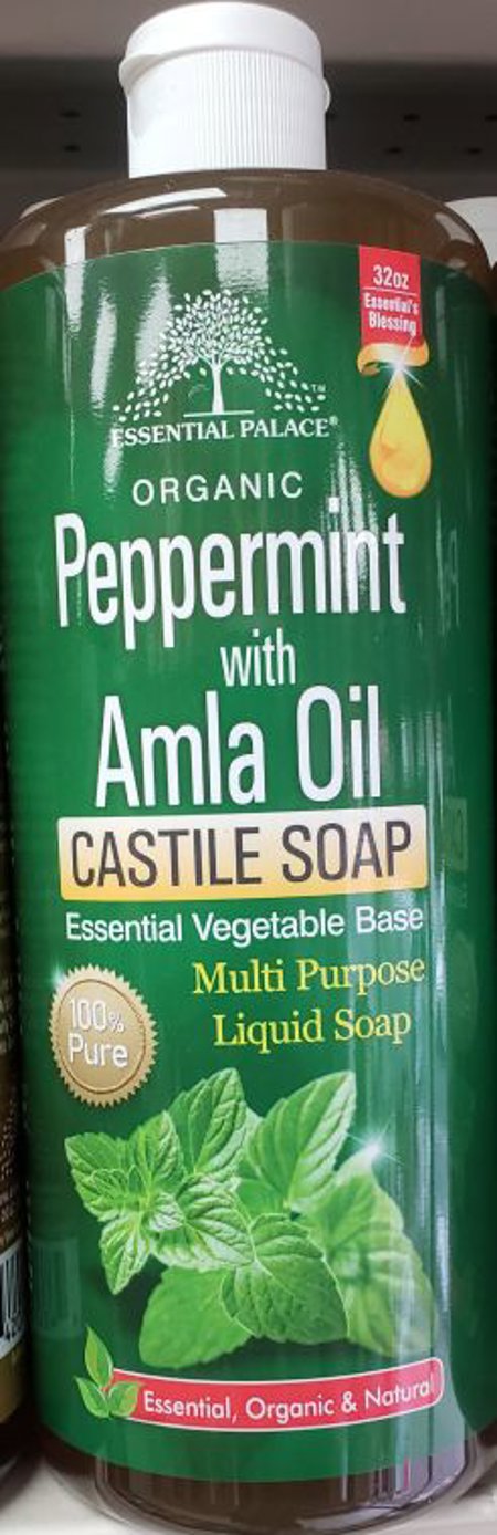 Organic Peppermint with Amla Oil Castile Soap