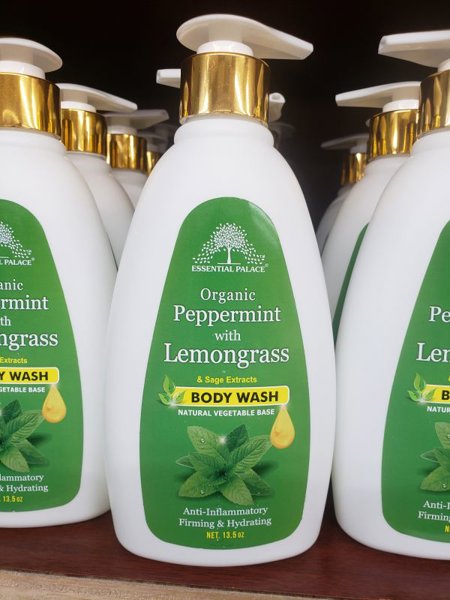 Organic Peppermint With Lemongrass And Sage Body Wash