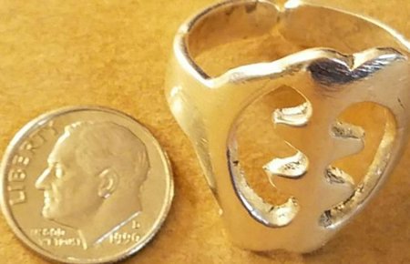 Sterling Silver "Gye Nyame" Ring (Men)