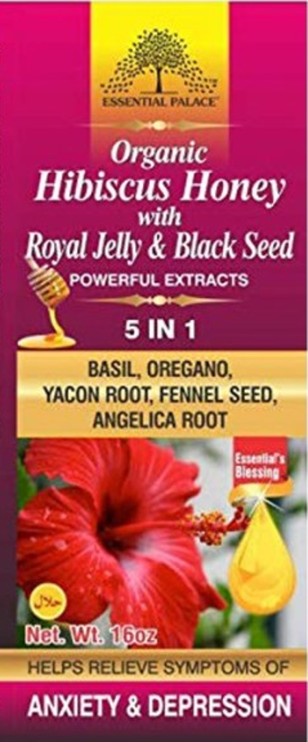 Organic Hibiscus Honey with Royal Jelly & Black Seed