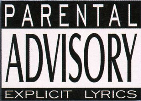 Parental Advisory Nylon Flag Poster