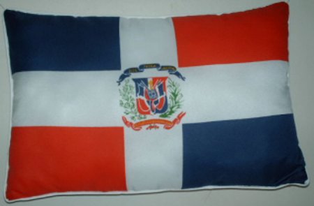 DOMINICAN REP FLAG PILLOWS