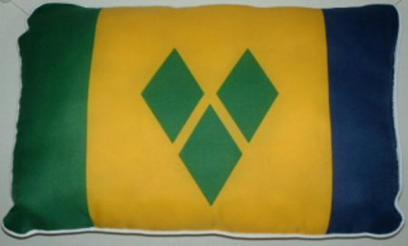 SAINT VINCENT FLAG PILLOW