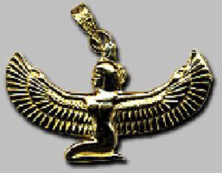 18K Winged Isis Pendant
