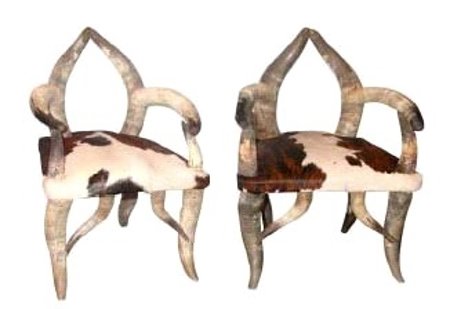 Longhorn-Cowhide Furniture - Chair #1