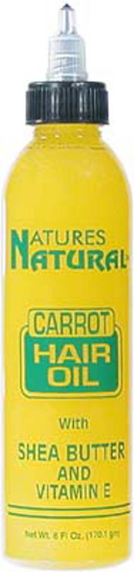 Nature's Natural Carrot Hair Oil with Shea Butter and Vitamin E