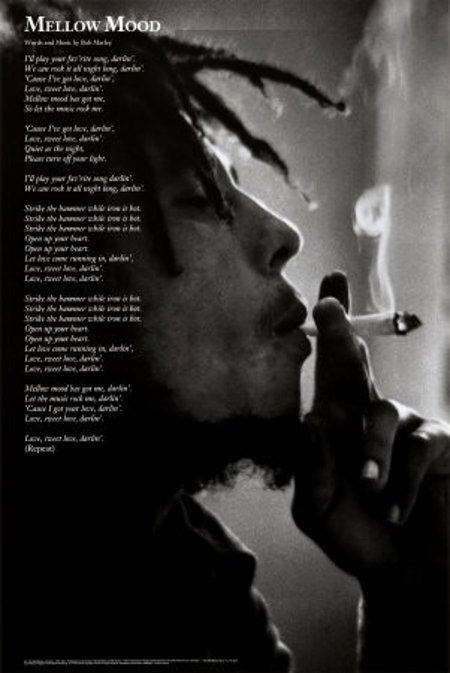Bob Marley Mellow Mood Poster #1291