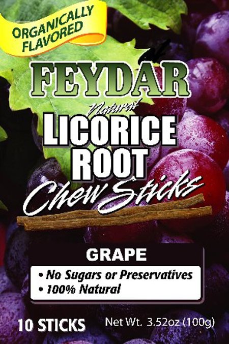 Organically Flavored Grape Chew Sticks (Licorice Roots)
