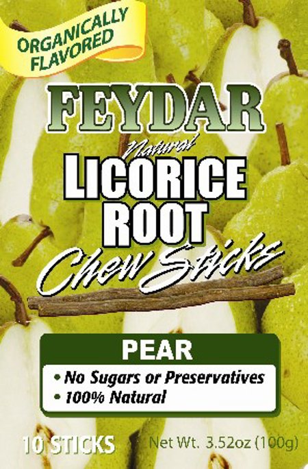 Organically Flavored Pear Chew Sticks (Licorice Roots)