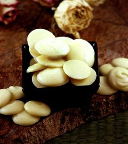 Bulk Organic Raw Cocoa Butter Wafers (4.4 Lbs)