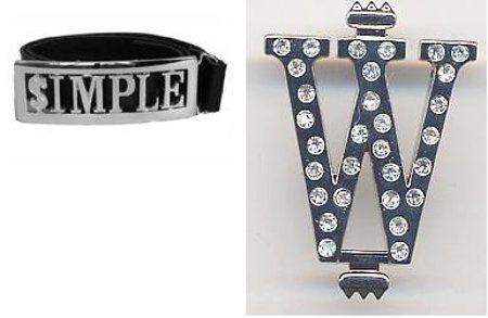 6 Letter Chrome Plated Name Belt Buckle