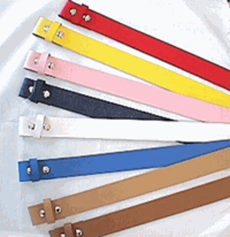 1 1/2 Inch Leather Snap Belt (Must Choose Color & Size)