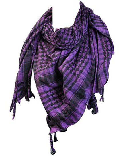 Purple & Black Arab Scarf