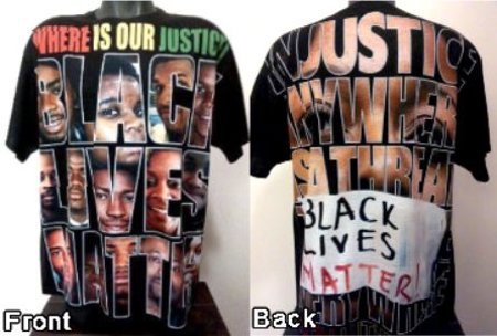 Black Lives Matter All Over Print Tee Shirt