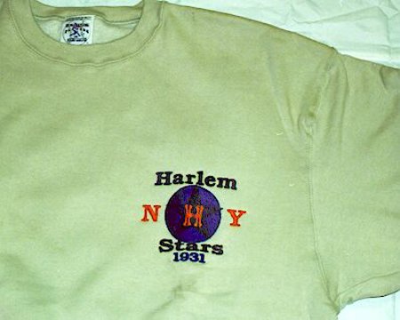 New York Harlem Stars Embroidered Sweat