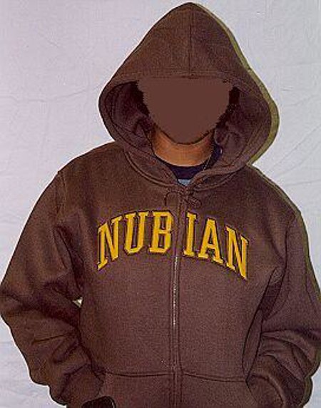 Nubian Embroidered Applique Sweat Shirt