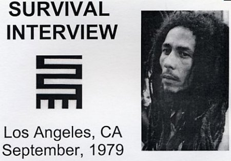 Bob Marley "Survival Interview Sept, 1979 Los Angeles, CA"