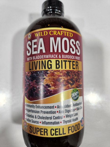 Wild Crafted Sea Moss with Bladderwrack and Burdock Root
