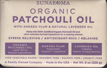 Sunaroma Organic Patchouli Oil Soap