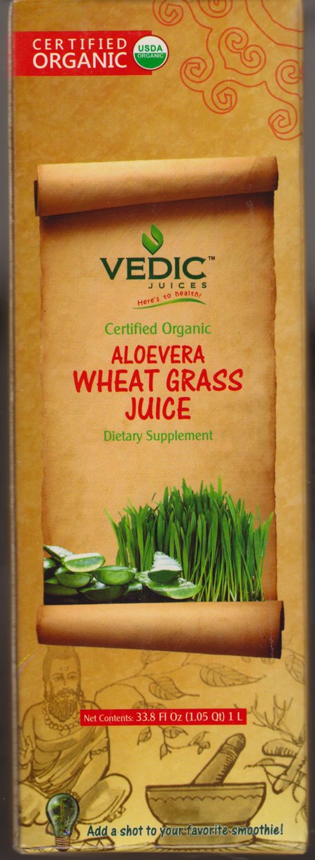 Organic Aloe Vera & Wheat Grass Juice