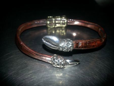 Copper/Brass/Silver Cowrie Shell Bracelet