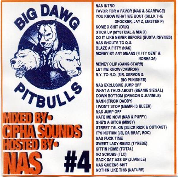 "Big Dawg Pitbulls #4"...  Mixed by DJ Cipha Sounds & Hosted By Nas