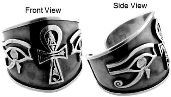 Ankh & Eye of Horus Cuff